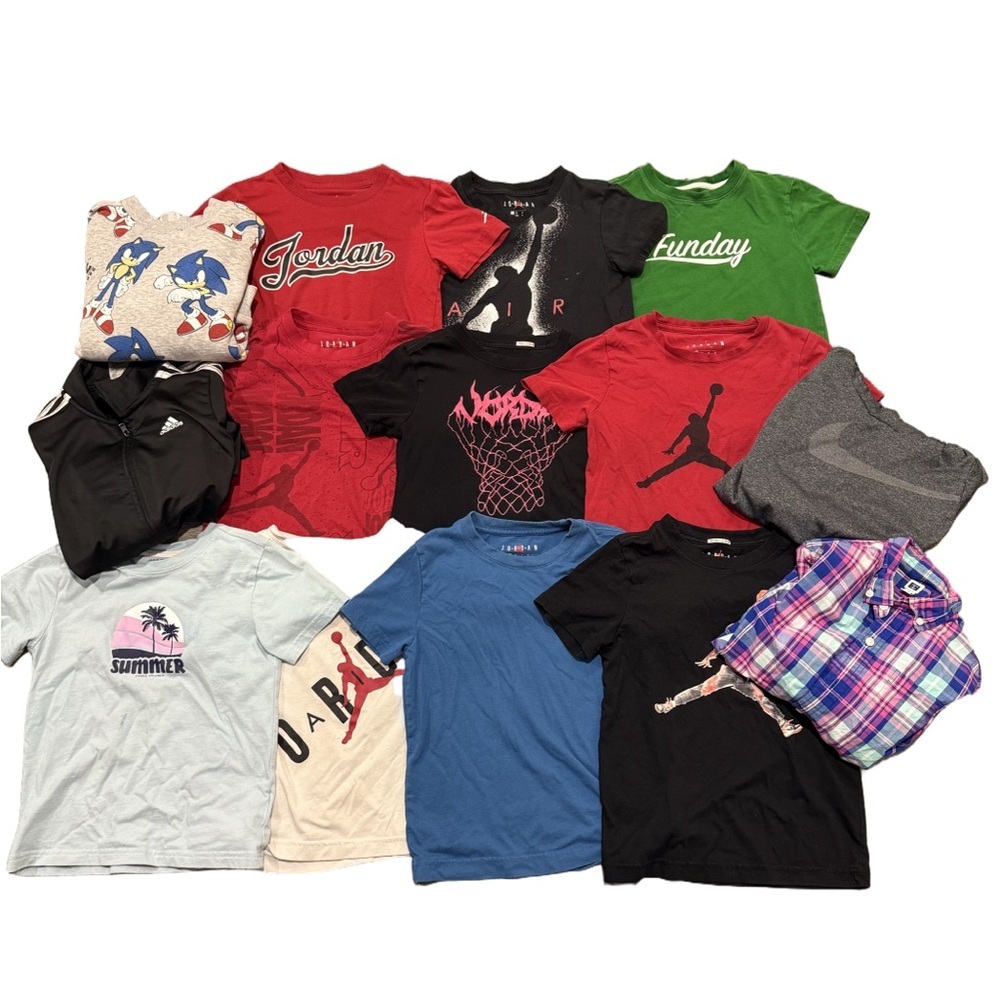 • Jordan Nike Janie and Jack • 14 Lot Tops for Boys T-Shirts, Sweatshirt, Button